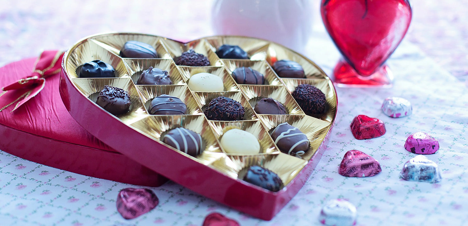 Schokoladenbox zum Valentinstag