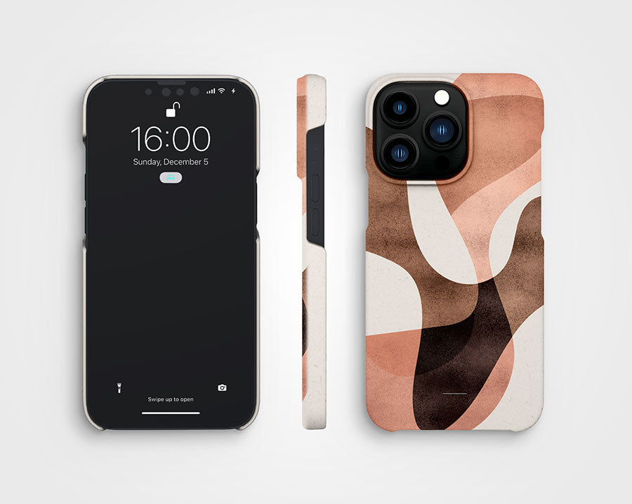 Biodegradable Phone Case in Curves Design