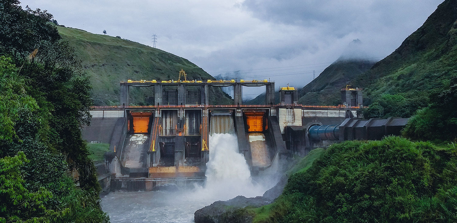 Hydroelectric Power Plant in Forest