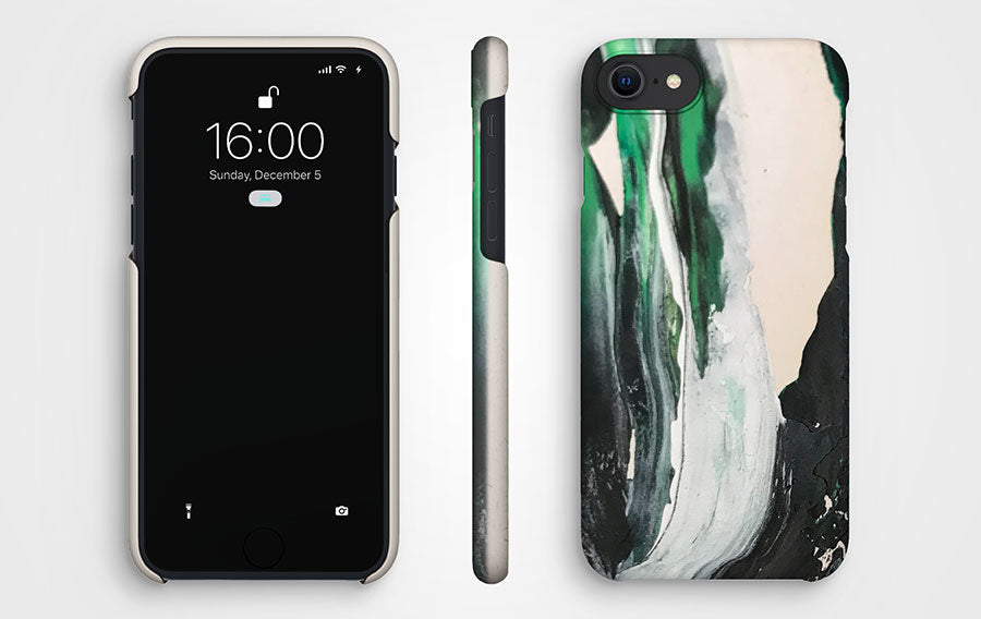 Green Paint Biodegradable iPhone Case