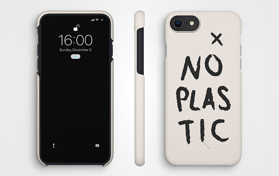 iPhone 6, 7, 8, SE Hülle Vanilleweiß Kein Plastik