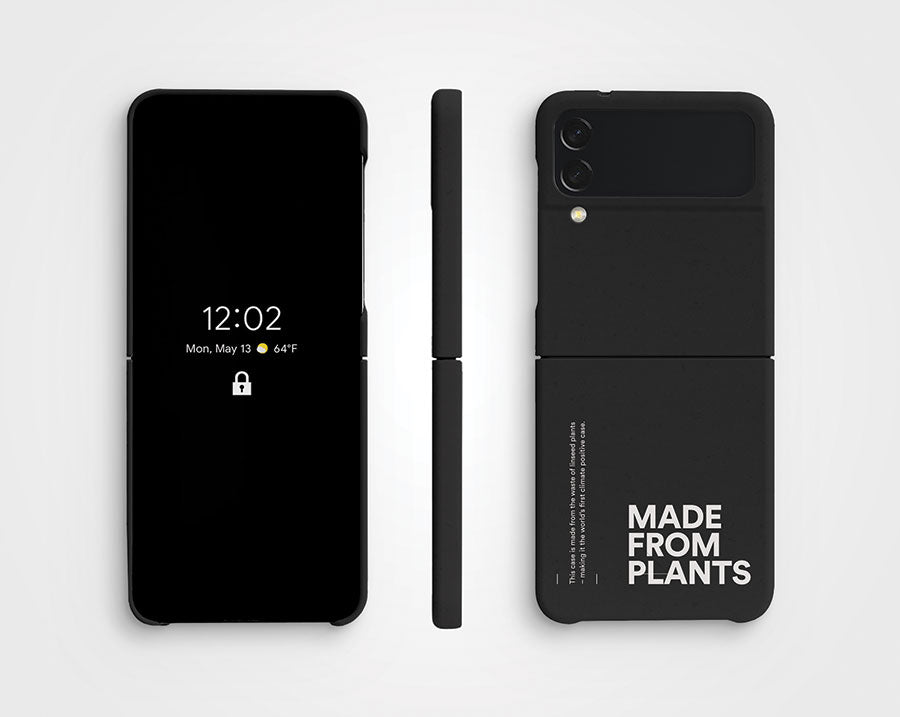 Made from Plants Charcoal Black Samsung Fold Case