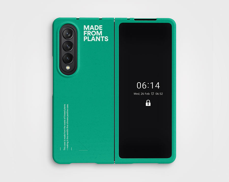 Samsung Flip Mint Green Made from Plants Phone Case