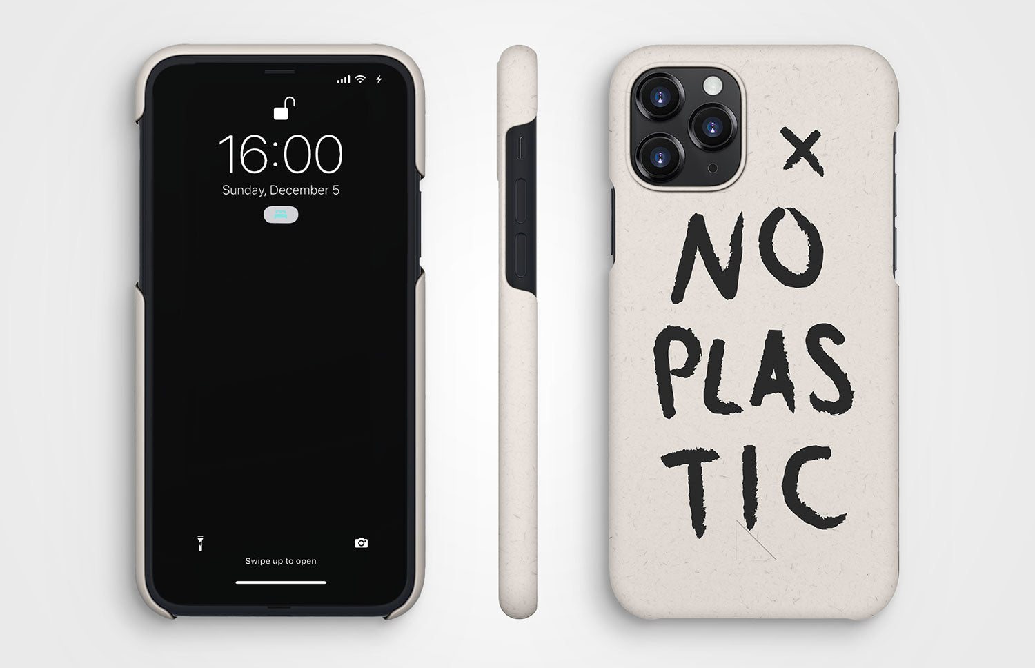 Compostable Phone Case No Plastic Vanilla White