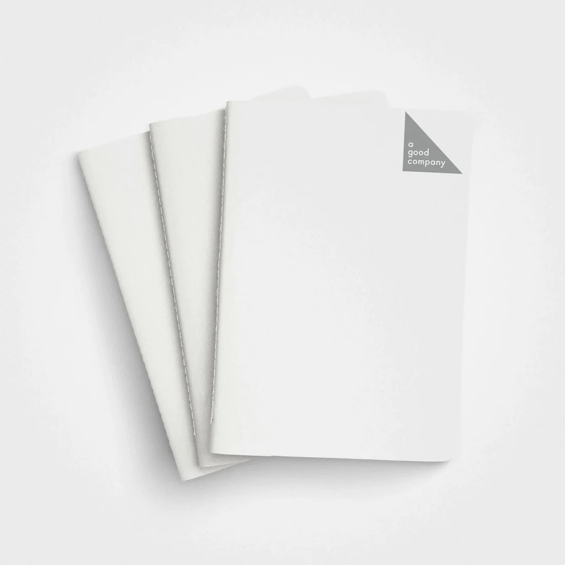 Three Stone Paper Notebooks White