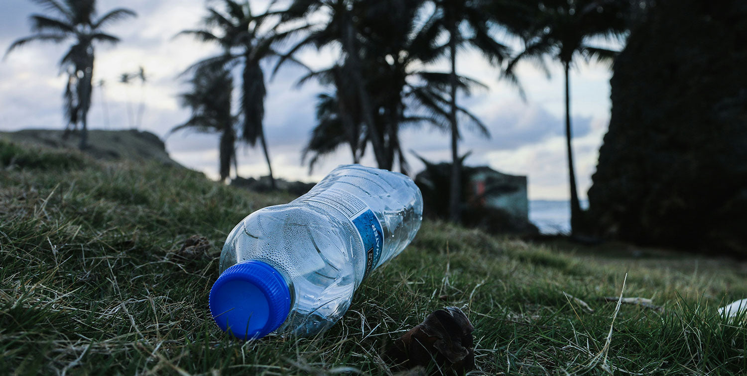 Thrown Plastic Bottle