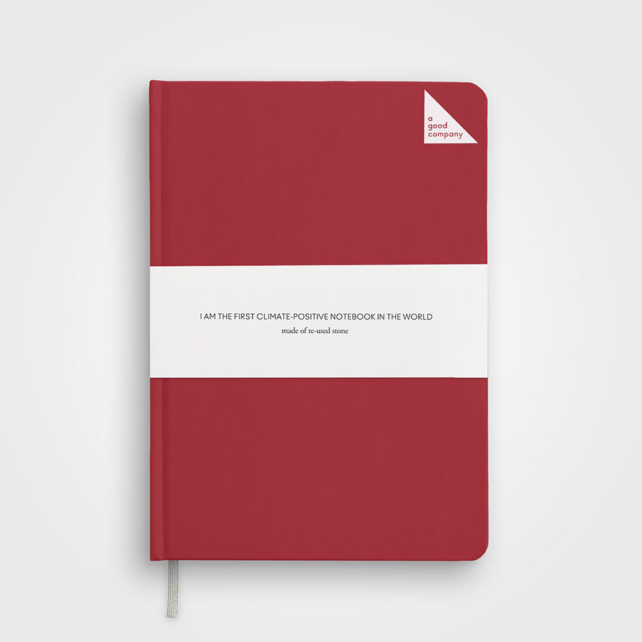 Stone Paper Notebook Red