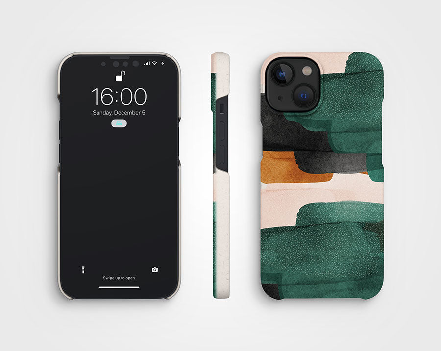 Teal Blush biologiskt nedbrytbart telefonfodral