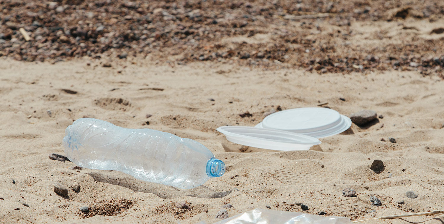 Thrown Plastic Bottle Concept of Plastic Pollution