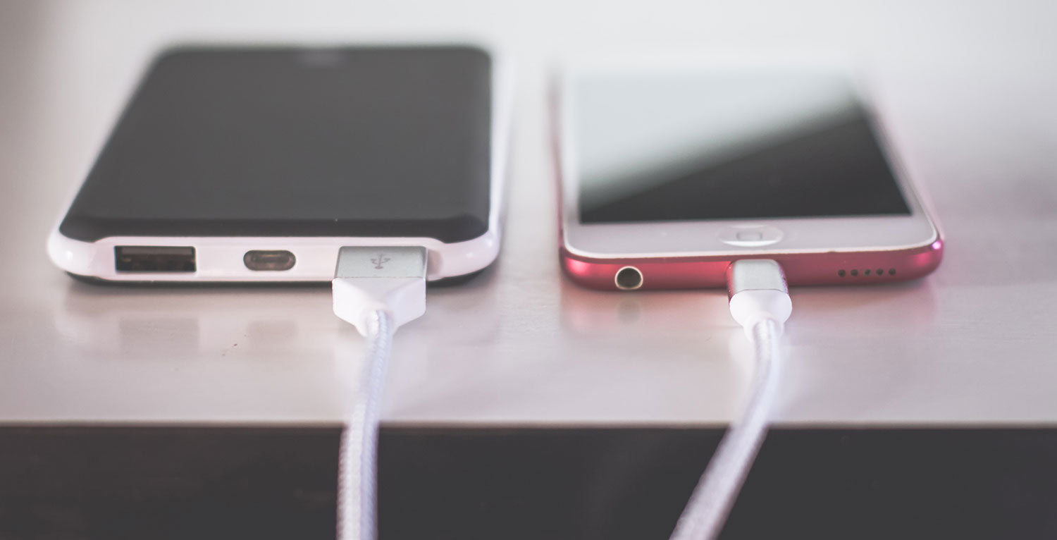 Two iPhones Charging