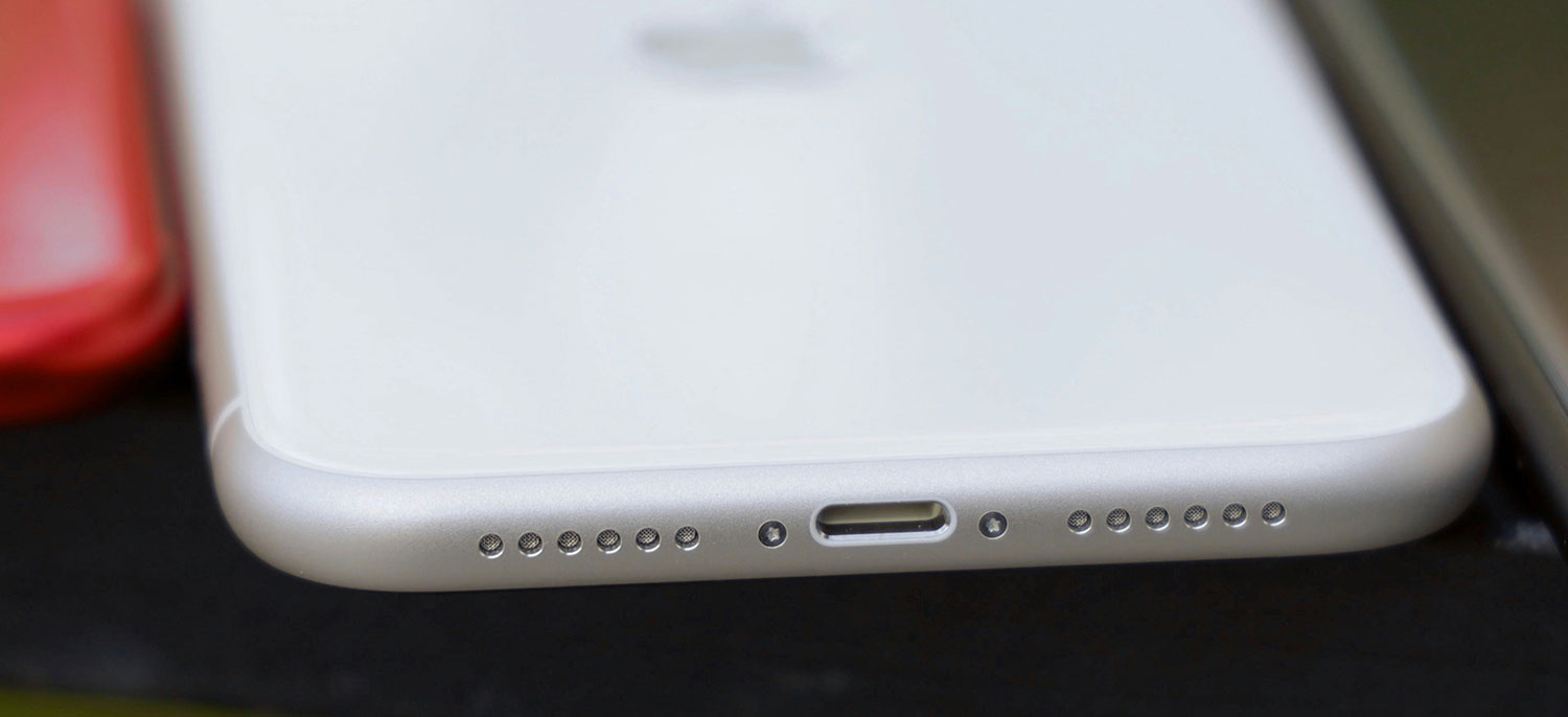 White iPhone Charging Port