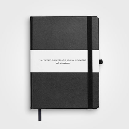 Waterproof stone paper journal charcoal black