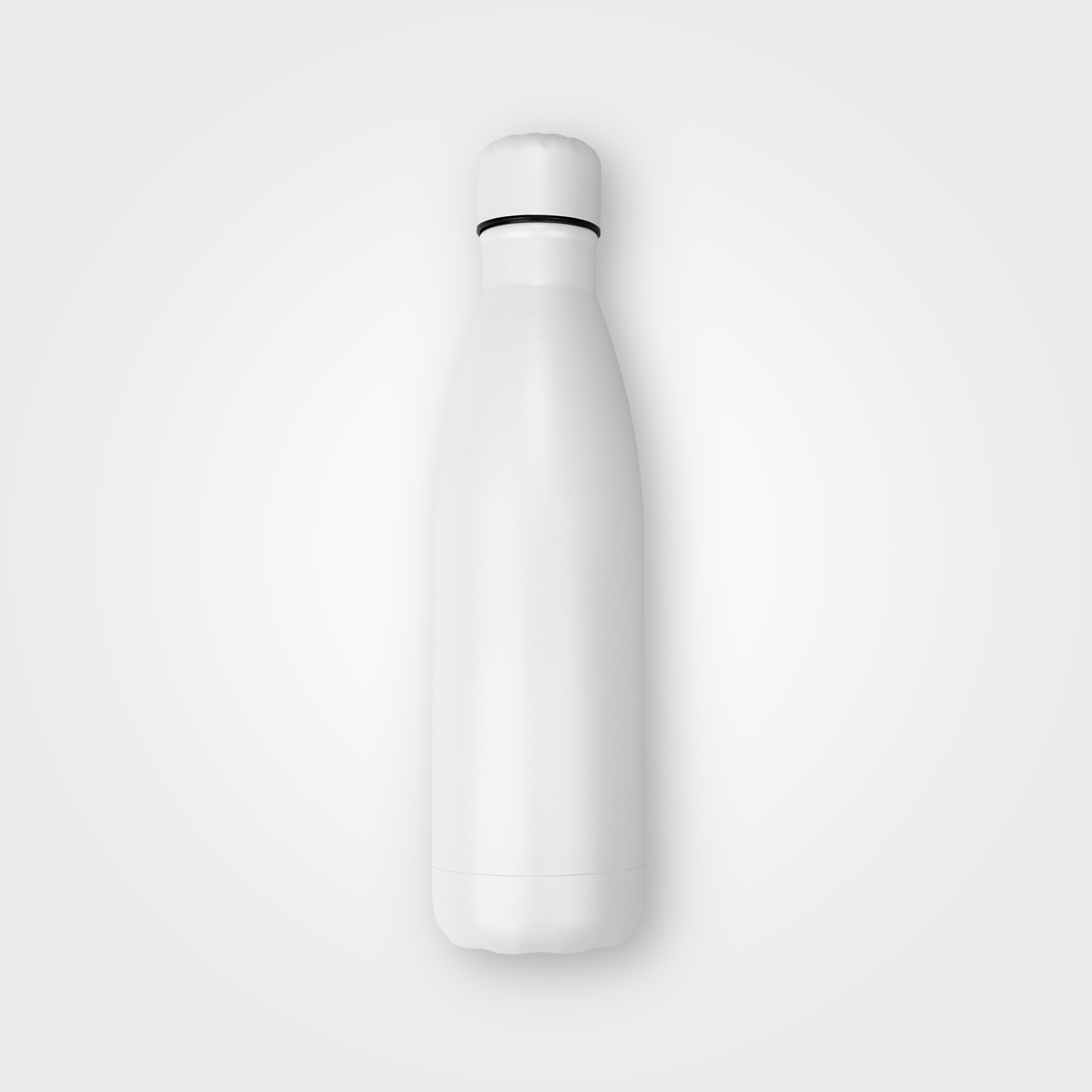 White Stainless Steel Bottle Reusable