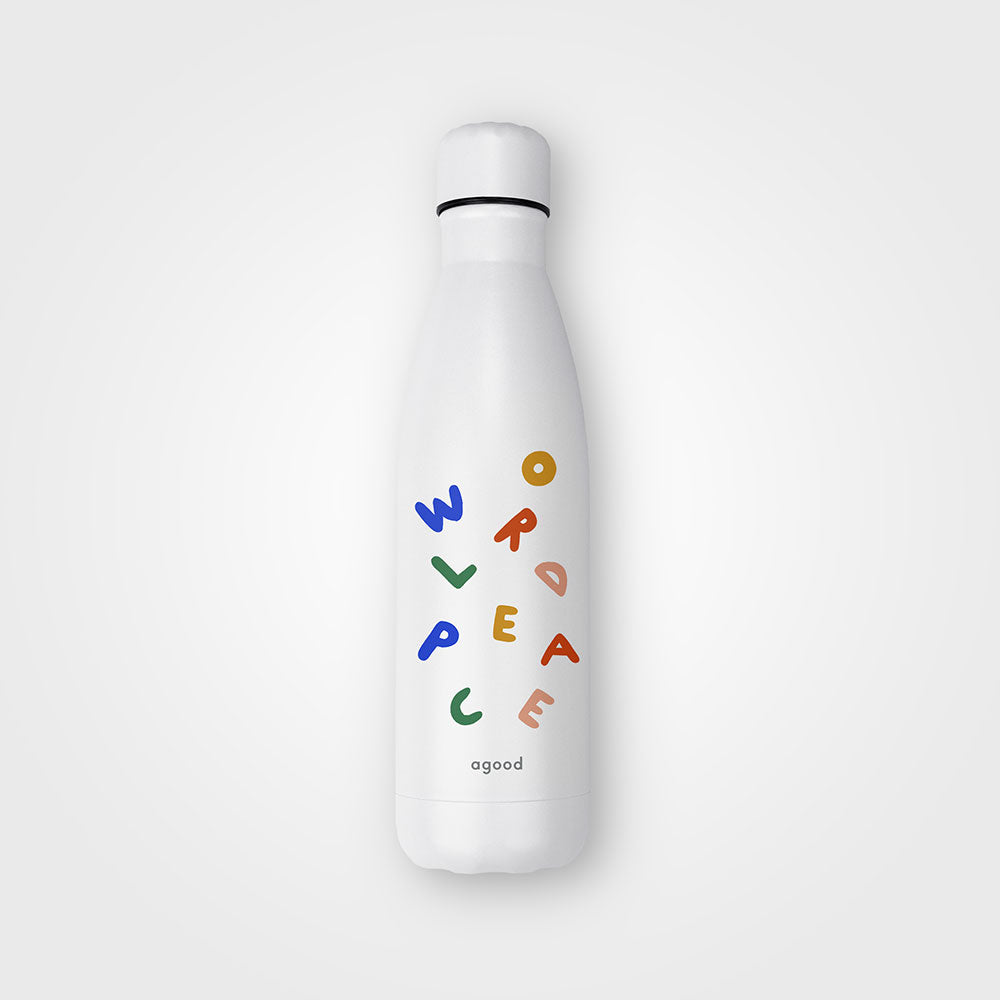 Reusable Water Bottle A Colorful World