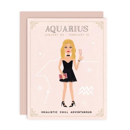 AQUARIUS - ZODIAC BABE Card