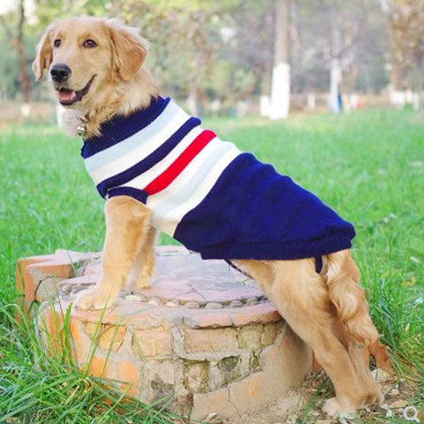 Knitted sweater for large and small dog clothes