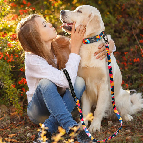 PETZZ Colorful Personalized Collar - FREE Leash for Dogs &ndash; Hondenhoek.com