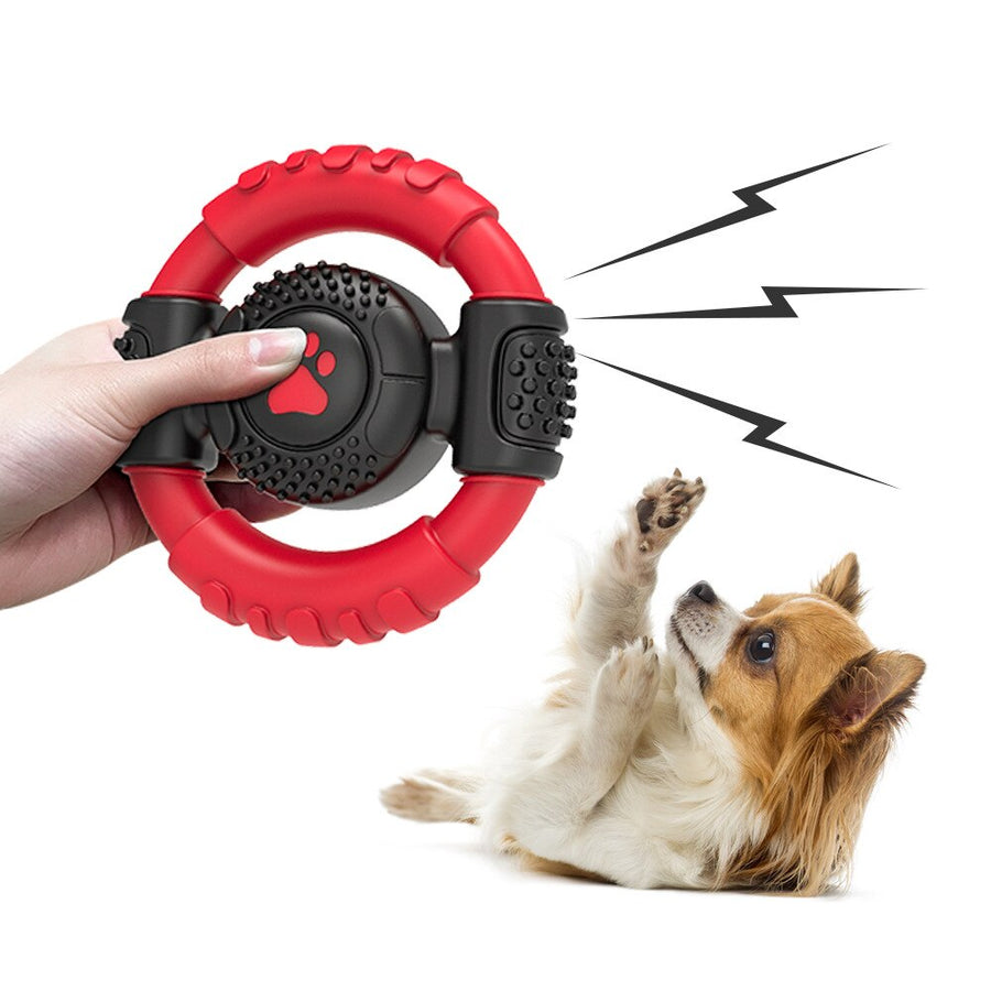Interactive Frisbee With Sound - Promotes Teeth - Dog Corner