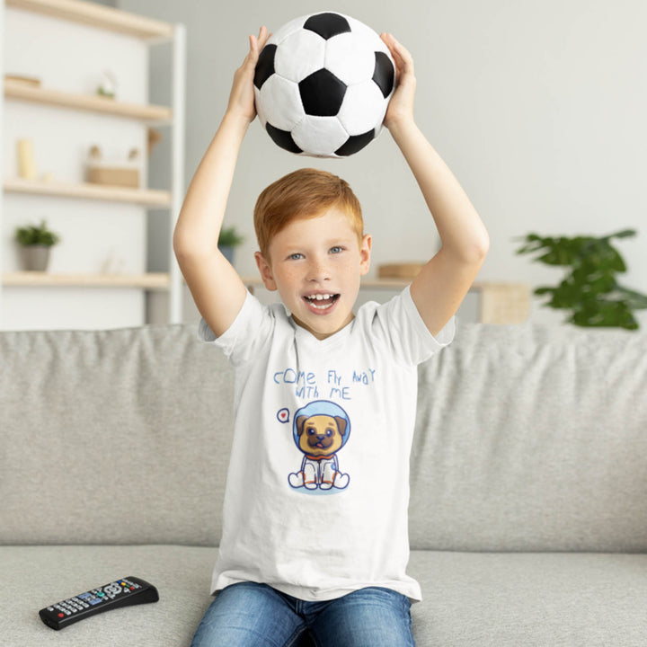 T-shirt enfant astronaute - Vêtements pour enfants avec imprimé - Dogshoek.com