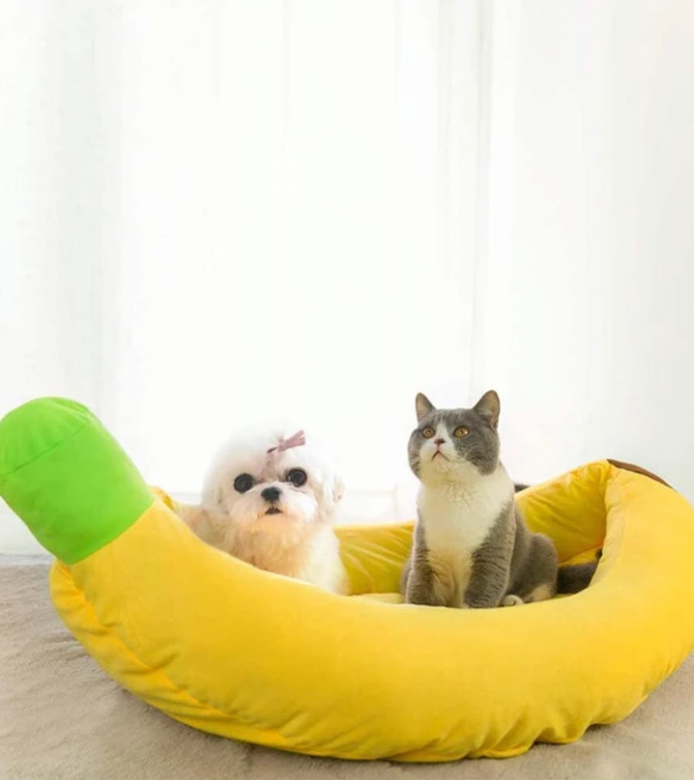 Banana Dog Bed - Great Sleep - Baskets Online at Dog Corner
