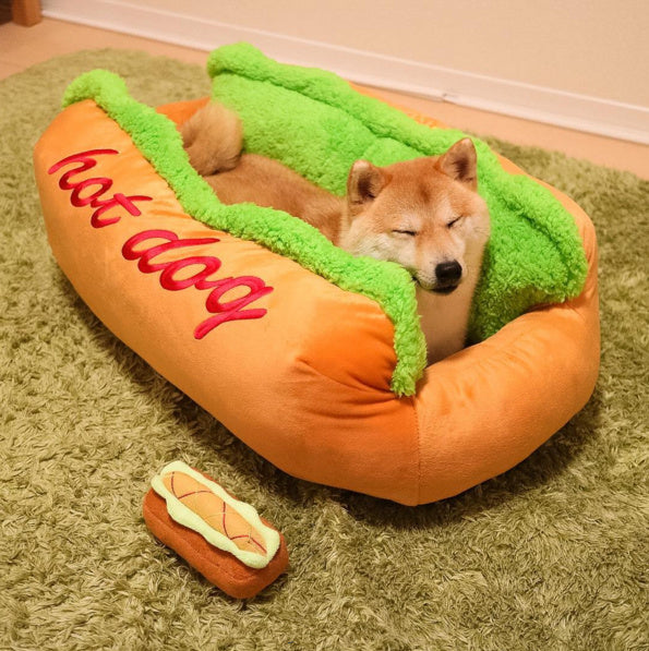 PETZZ Hot Dog Bed - Acheter des lits pour chiens avec une remise - Dogshoek.com