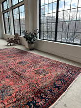 Load image into Gallery viewer, Sade, Antique Persian Sarouk rug, 10’7 x 15’10
