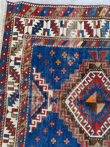 Lachie, vintage Caucasian rug, 3’9 x 6’4