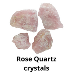 Rose Quartz crystals