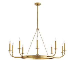 Arlington Antique Brass Small Chandelier