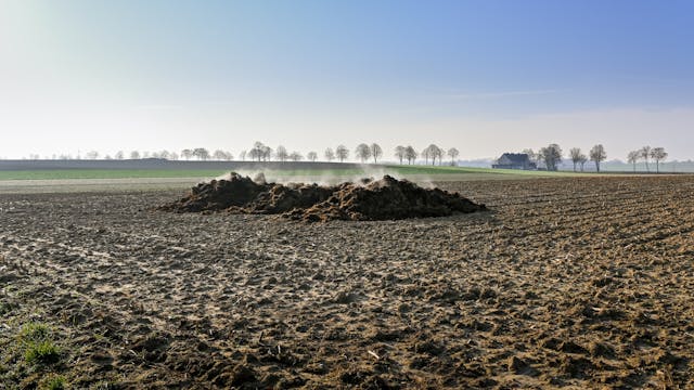 Manure Pile on a Farm