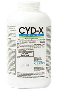 CYD-X concentrated granulovirus for codling moths