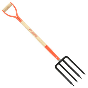 Red Rooster Digging Fork - Grow Organic Red Rooster Digging Fork Quality Tools