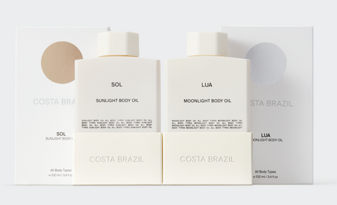 Costa Brazil's Sunlight and Moonlight Body Oil Duo