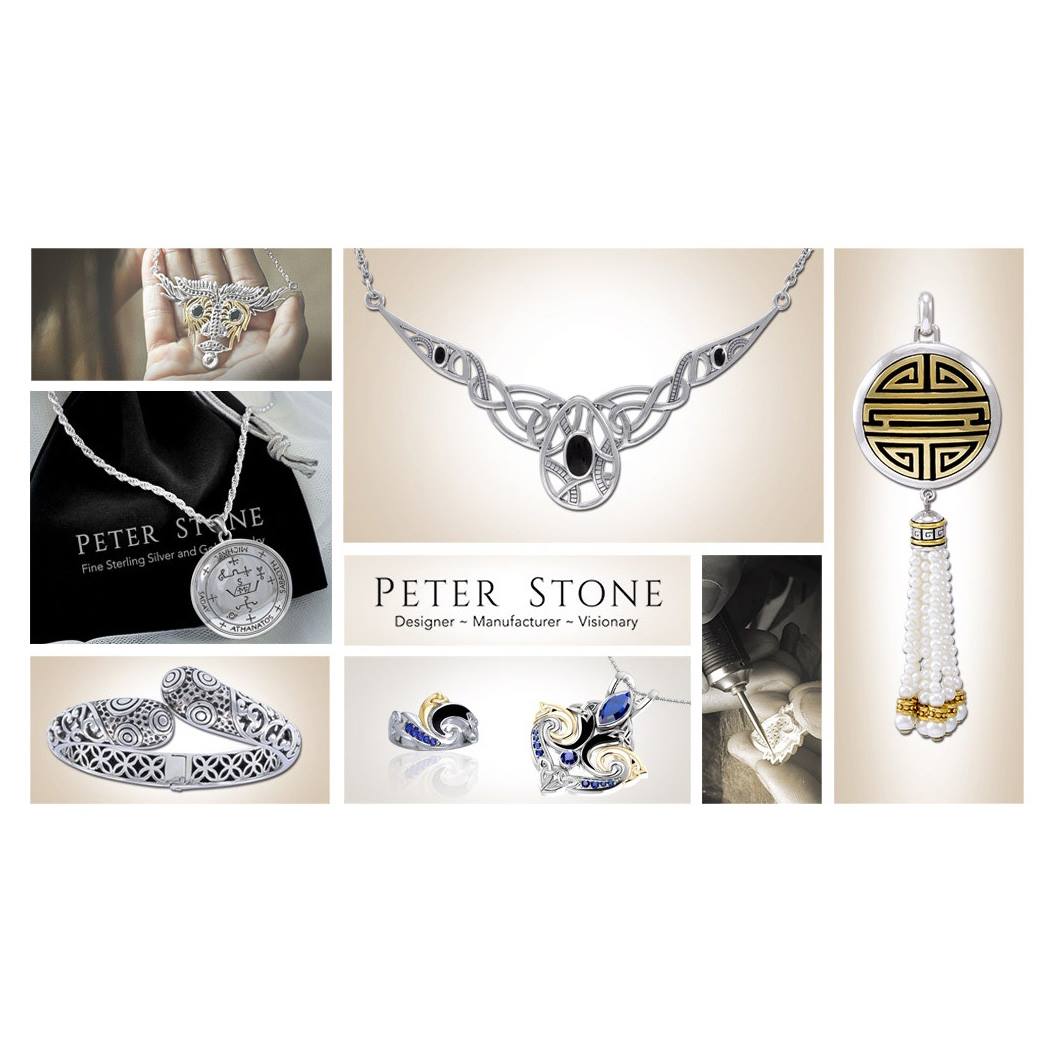 Whale Tail and Celtic Heart Silver with 14K Gold Accent Earrings MER21 –  Peter Stone Jewelry