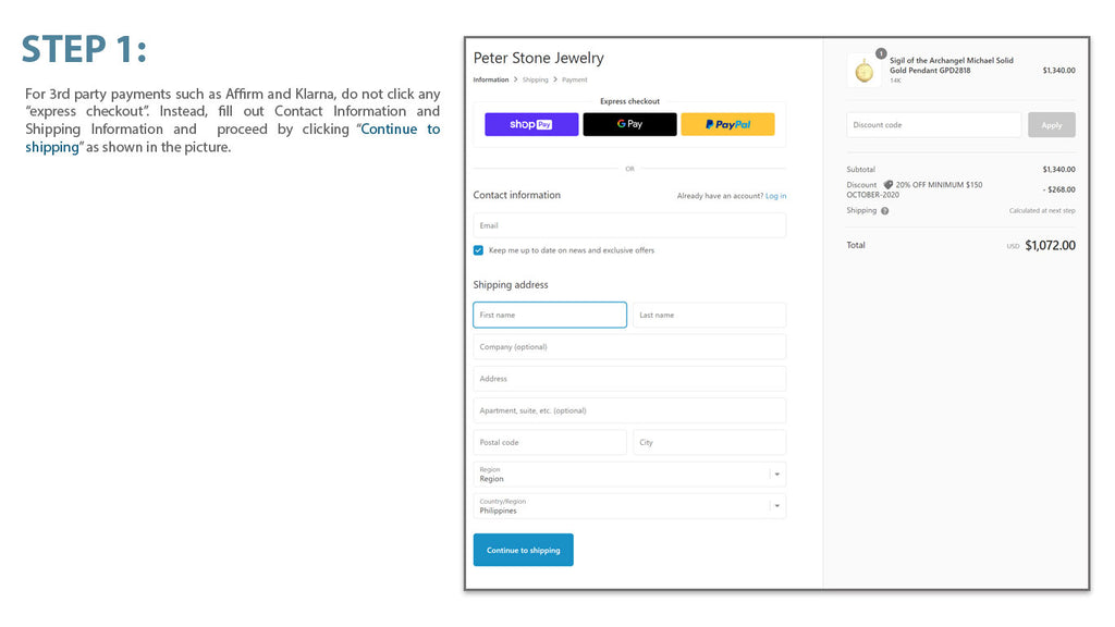 3rd party payment step 01