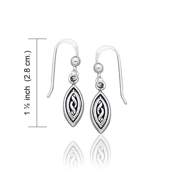 Celtic Knotwork Silver Earrings TE1126 – Peter Stone Jewelry