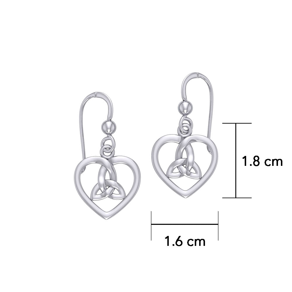Celtic Heart Trinity Knot Earrings TER1292 – Peter Stone Jewelry