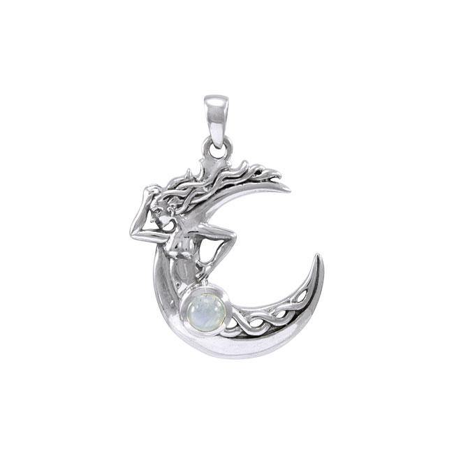 Celtic Knot Moon Goddess Pendant TPD4323 – Peter Stone Jewelry