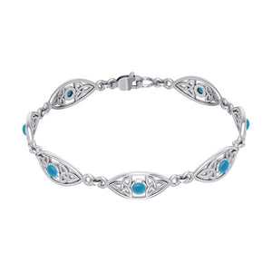 silver bracelet with stones