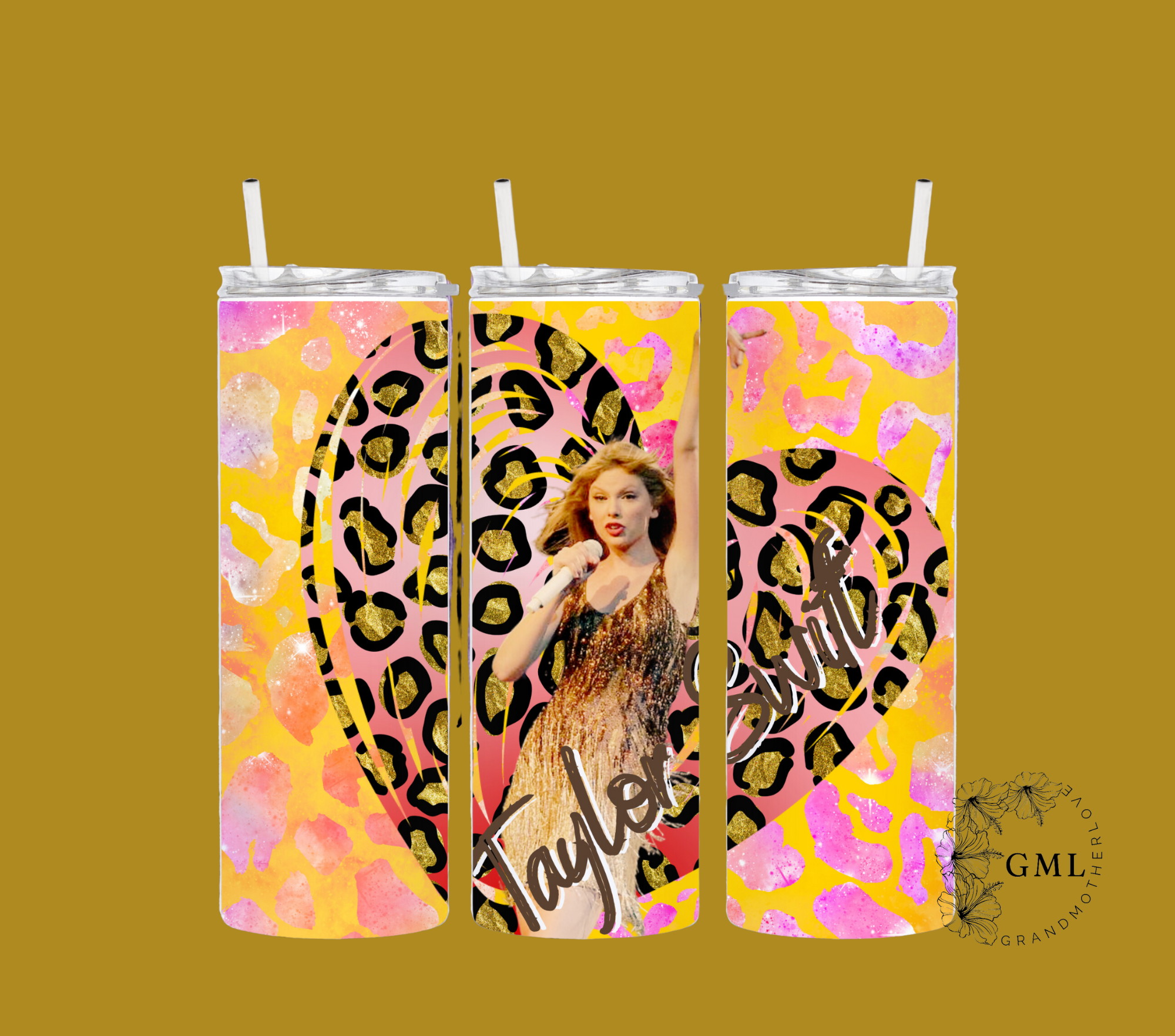 Taylor Swift 4 | Personalized Tumbler With Lid and Straw 20onz