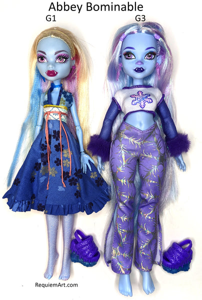 abbey bominable monster high g1 g3 comparison review pictures