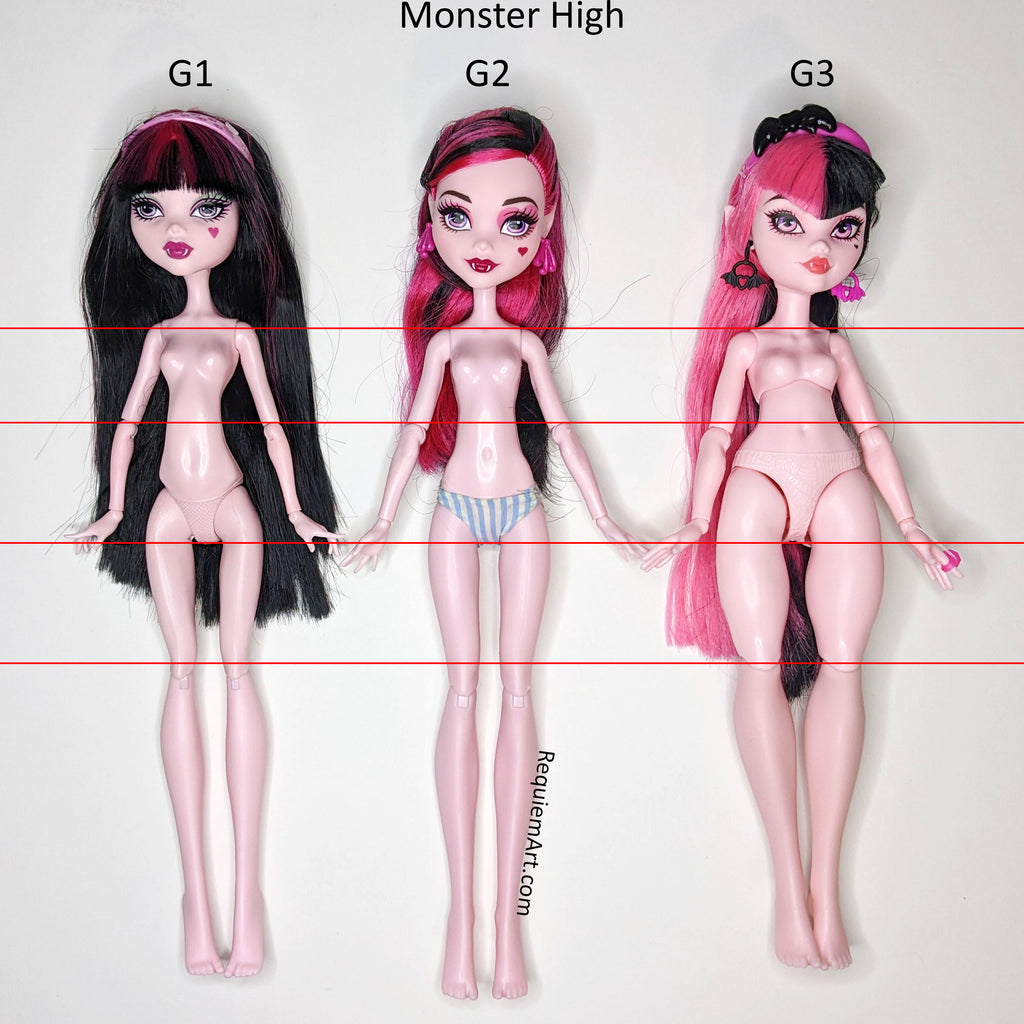 G3 Draculaura review & sizing info – Requiem Art Designs