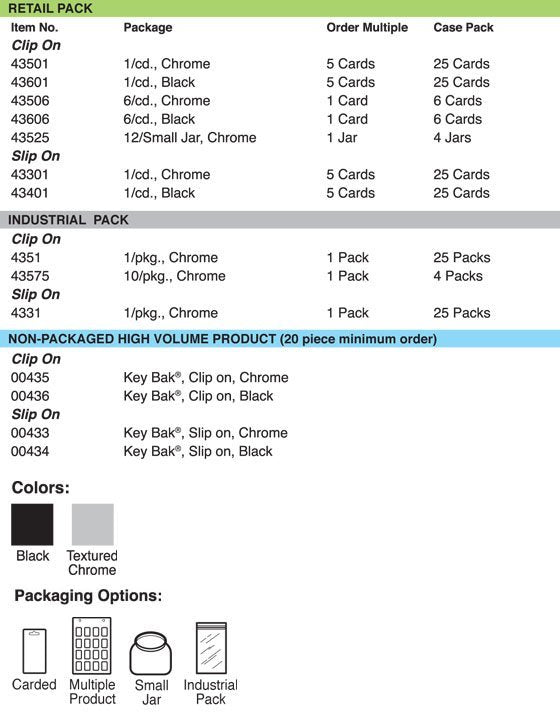 Lucky Line Key Bak Options