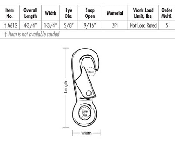 Cap Snap, Fixed Eye | Tough Links™ | Lucky Line Products