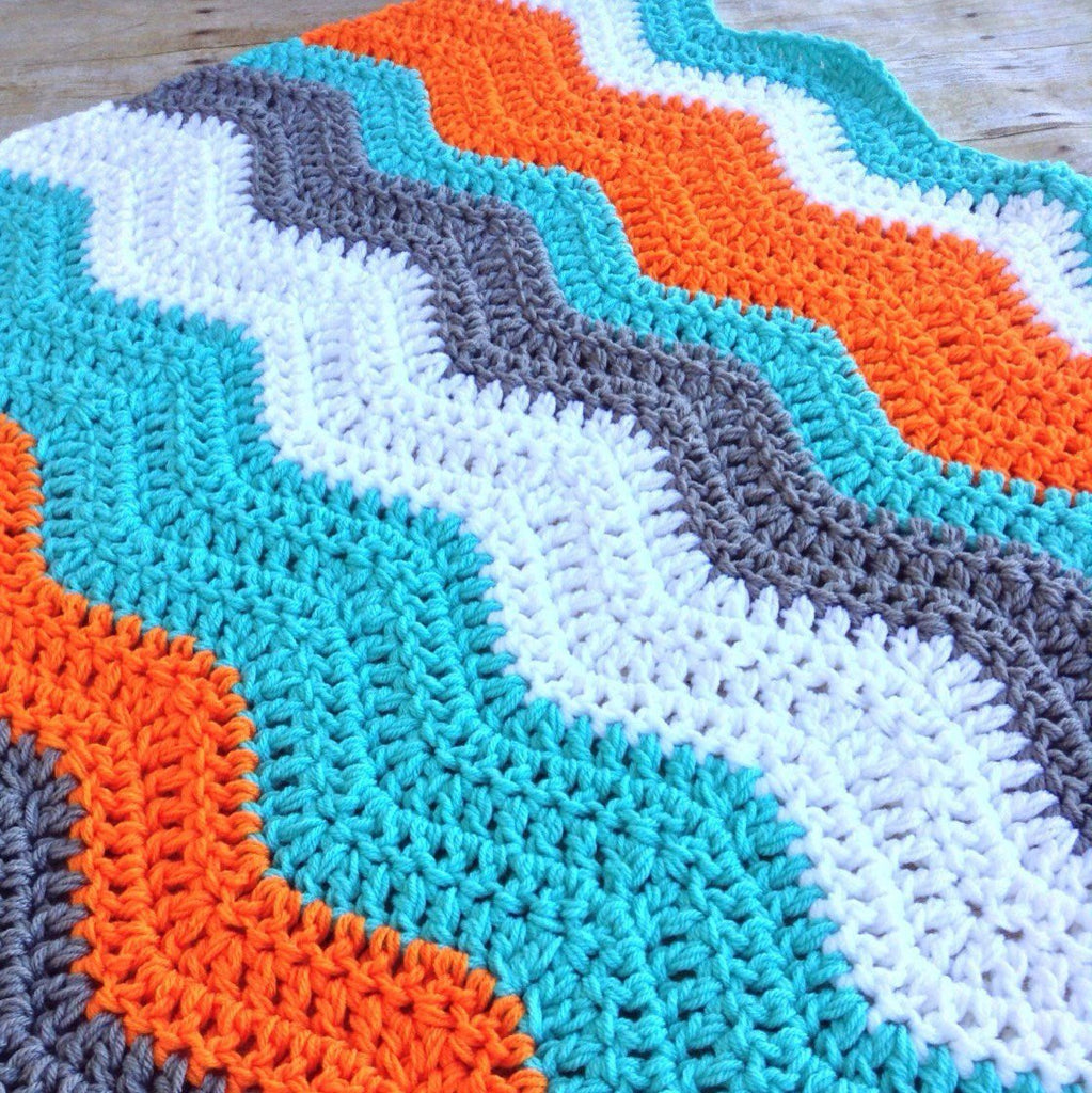 turquoise baby blanket