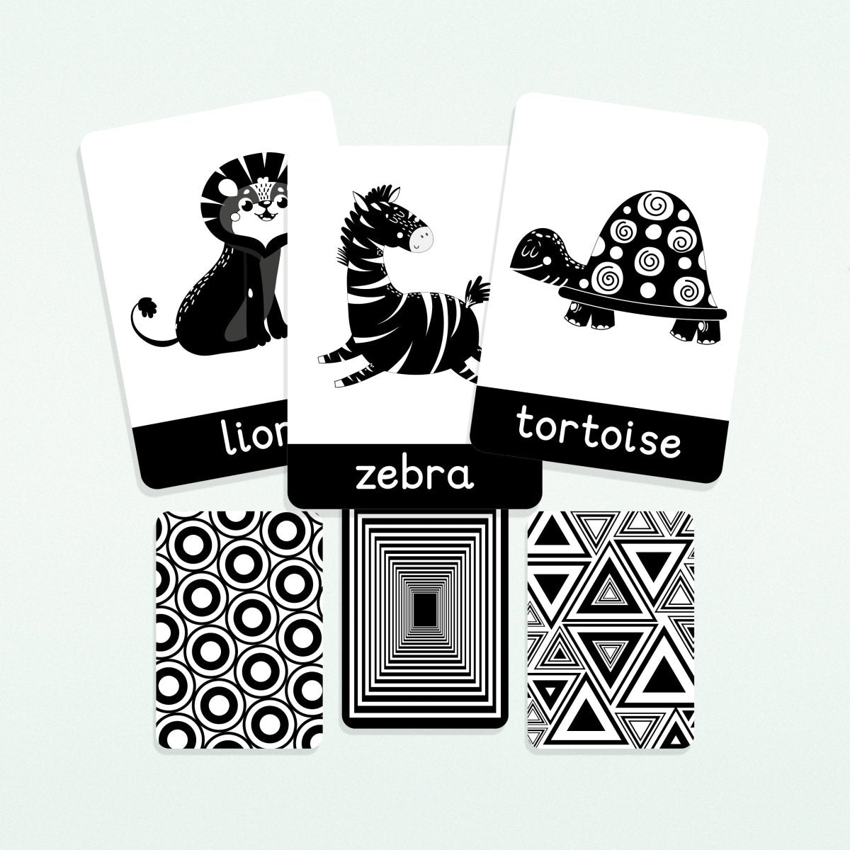 Baby Sensory Flashcards | Black & White, Stimulation, High ...