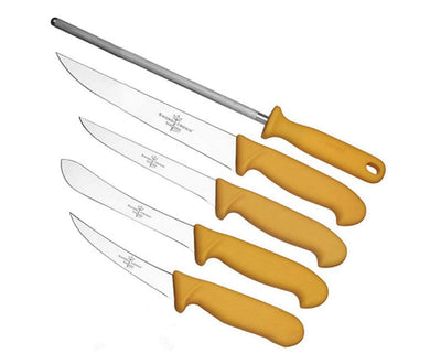 Sword & Crown 4-Piece 4.5 Stainless Steel Serrated Blade Steak Knife –  Alrossa