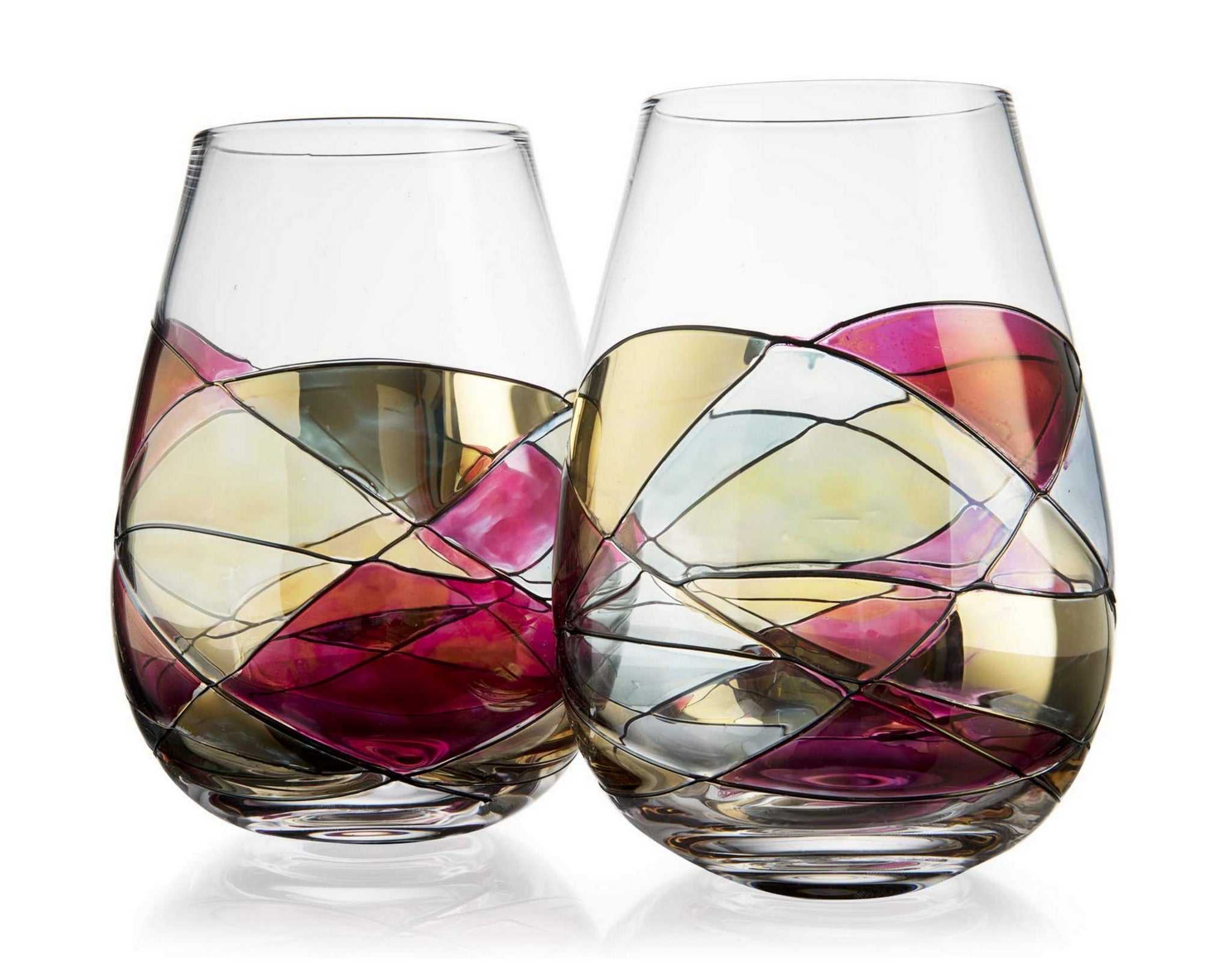 large wine goblets