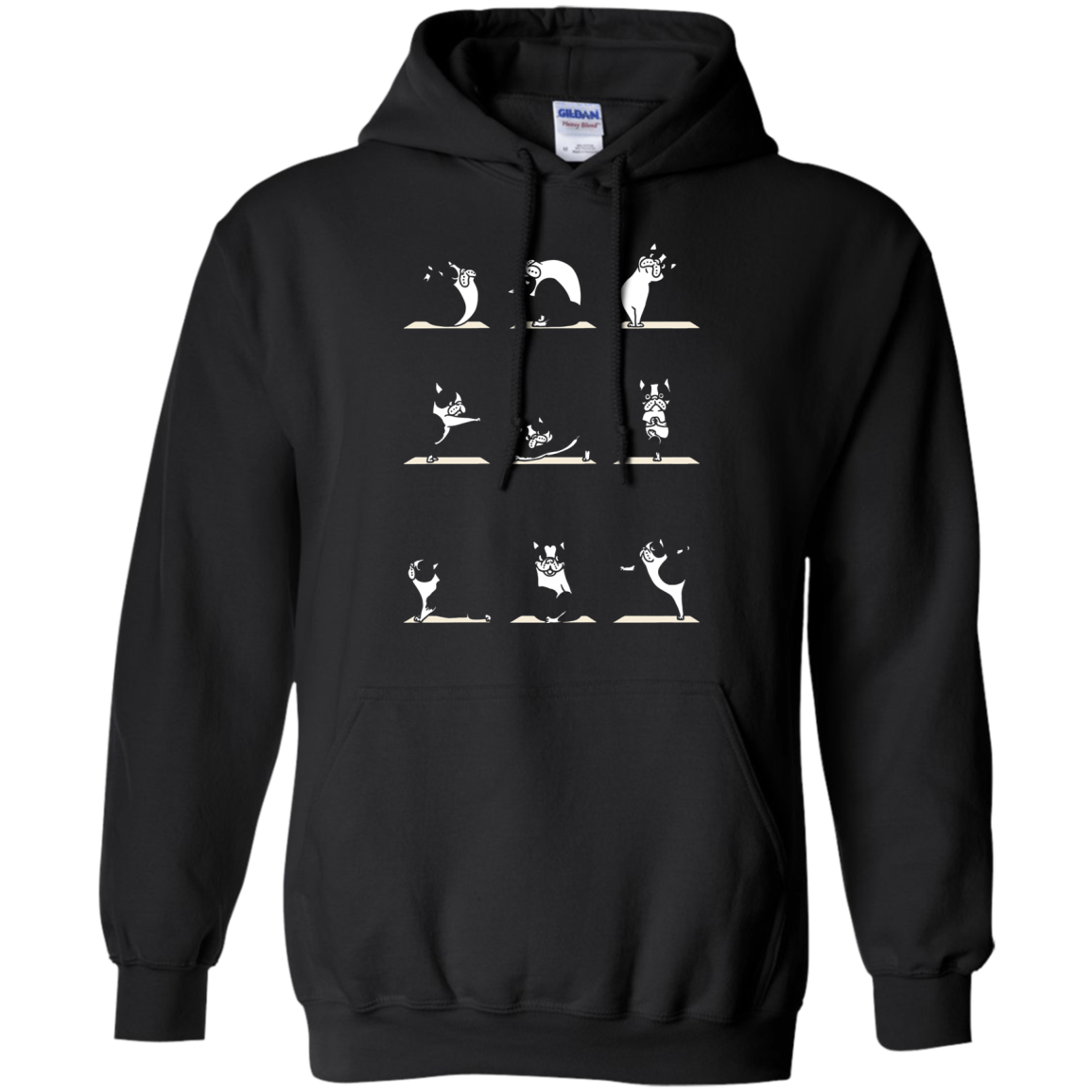 Boston Terrier Practicing Yoga For Dog Lovers Shirts