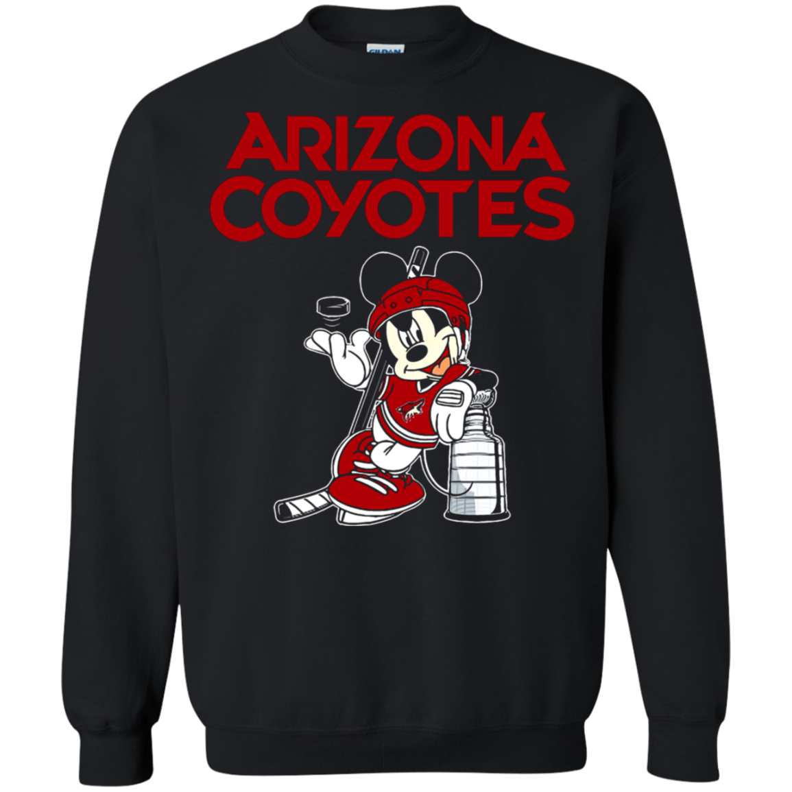 Mickey Arizona Coyotes With The Stanley Cup Hockey Nhl Shirts